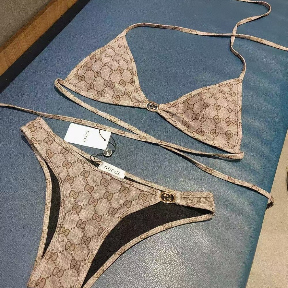 Gucci Gg Monogram Triangle Bikini - image 1